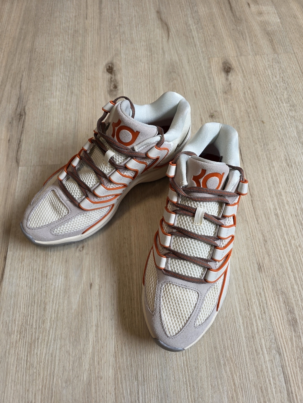 Nike KD 18 Rise Texas Longhorns Soft Pearl Campfire Orange HV1992-003 Size 11